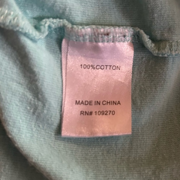 The Black Dog Brand Long Sleeve TShirt Jersey Life Off The Leash Blue Aqua SizeM - Picture 6 of 7